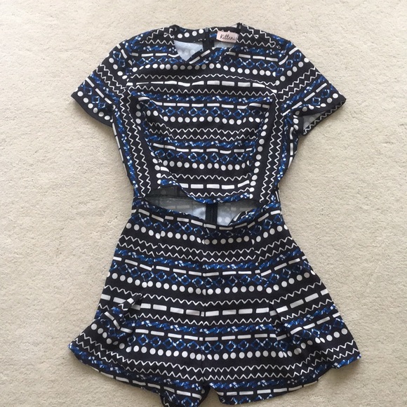 Kittenish Pants - Kittenish Aztec romper